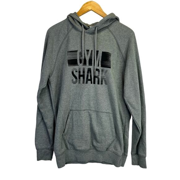 Gymshark Men's Logo Pullover hoodie gray black - M - Picture 1 of 10